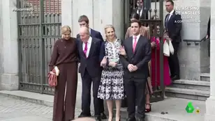 &quot;¡Froilán, eres mi verdadero rey&quot;: el grito de Isma Juárez delante del rey Juan Carlos y las infantas en la boda de Almeida