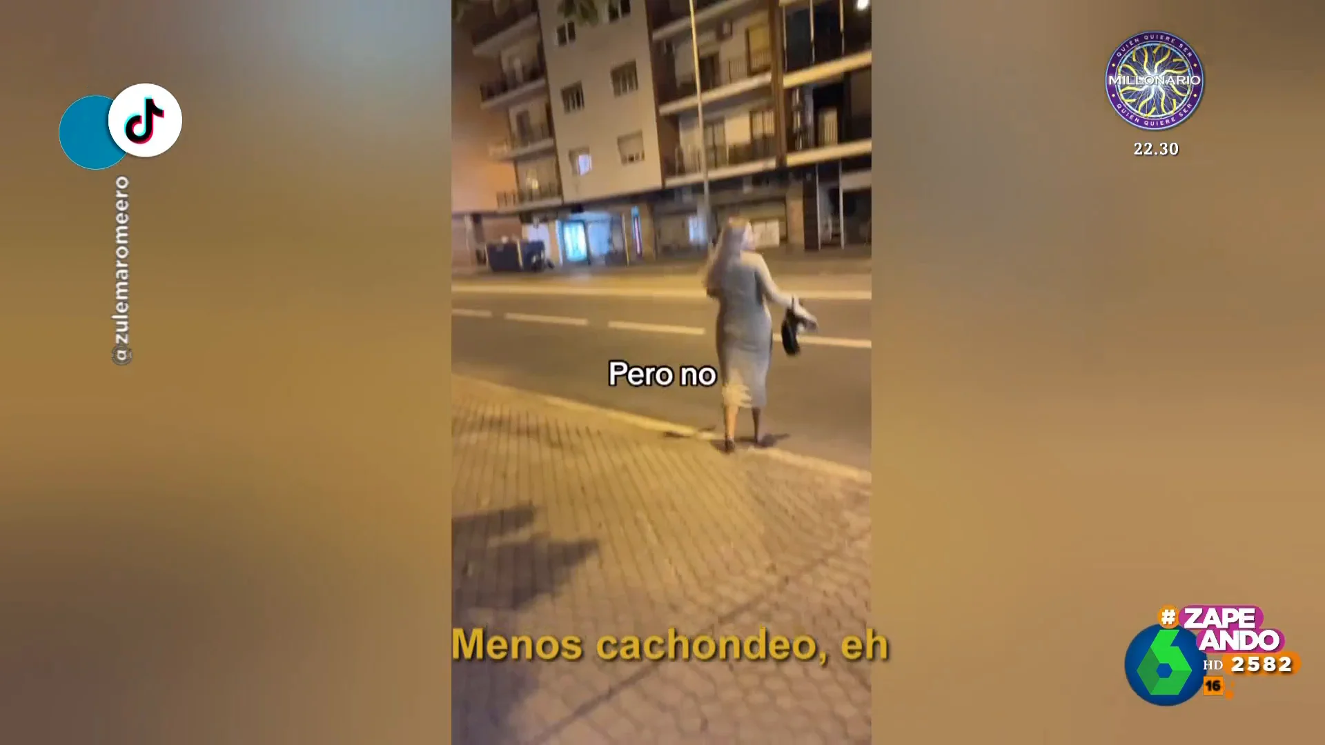 Un buen samaritano evita que una joven tenga que andar descalza lanzándole unas chanclas desde su balcón