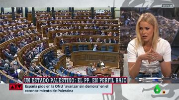 ARV- Afra Blanco, sobre el cambio de postura del PP acerca del reconocimiento del Estado palestino: "Aznar habla, y el PP tiembla"
