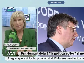Julia Otero analiza el &#39;órdago&#39; de Puigdemont