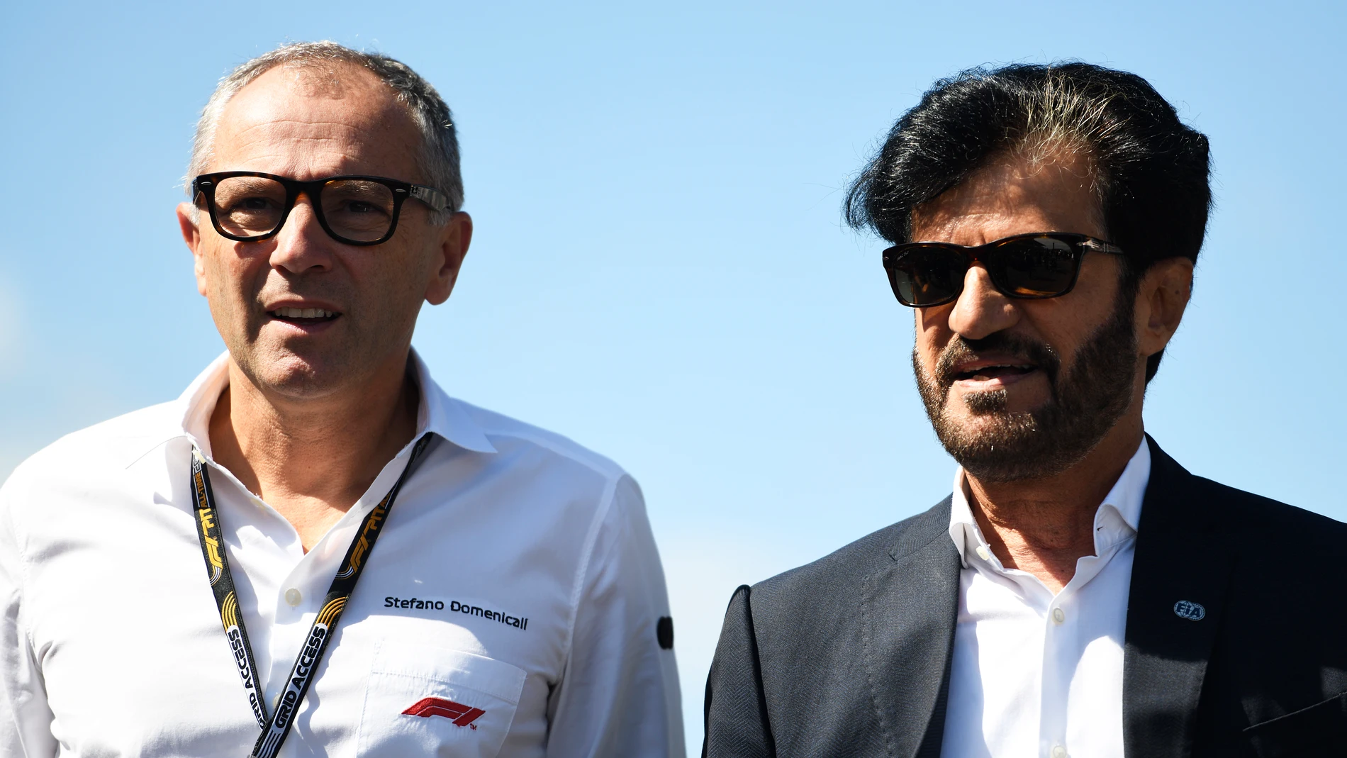 Stefano Domenicali, presidente de la F1 y Ben Sulayem, presidente de la FIA