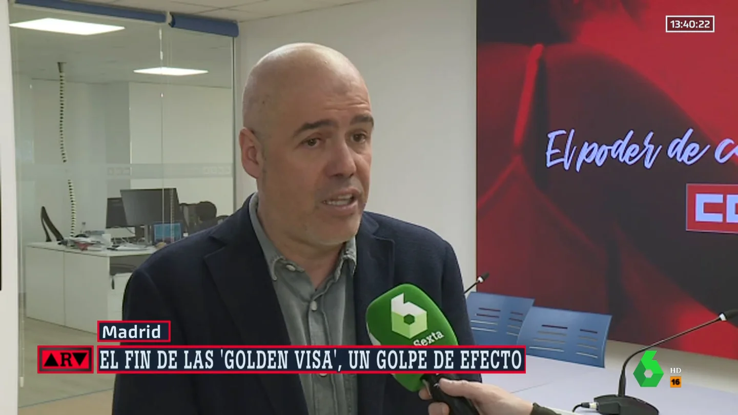 ARV - Las dos claves Unai Sordo (UGT) para mejorar el acceso a la vivienda en España, tras la eliminación de las Golden Visa ARV - Las dos claves Unai Sordo (UGT) para mejorar el acceso a la vivienda en España, tras la eliminación de las Golden Visa