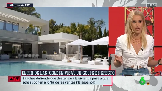 ARV- Afra Blanco, a favor de eliminar las 'Golden Visa': "No puede ser que la vivienda se convierta en un bien de especulación" ARV- Afra Blanco, a favor de eliminar las 'Golden Visa': "No puede ser que la vivienda se convierta en un bien de especulación"