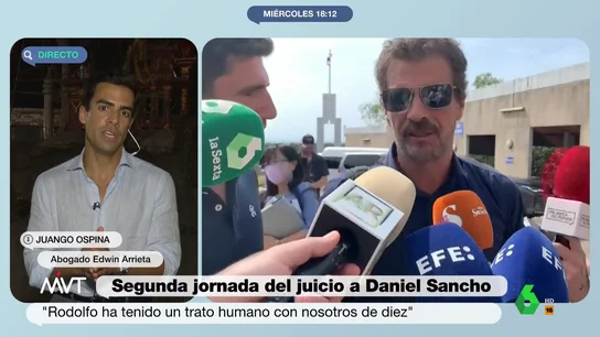 MVT El abogado de Edwin Arrieta desvela cómo es el juicio a Daniel Sancho desde dentro: "Es una sensación complicada" MVT El abogado de Edwin Arrieta desvela cómo es el juicio a Daniel Sancho desde dentro: "Es una sensación complicada"
