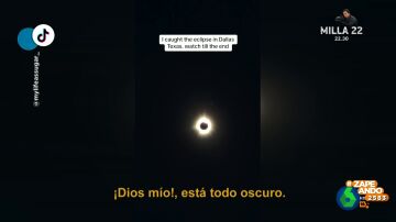 La divertida narración de una mujer del eclipse solar desde Dallas: "¡Dios mío! Está todo oscuro"