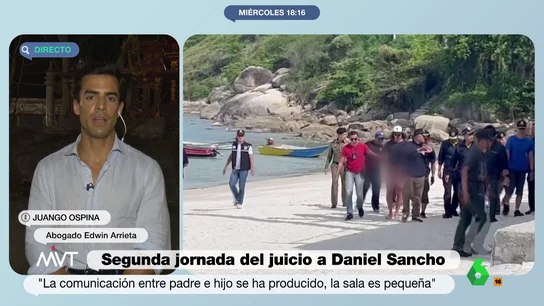 MVT "No creo que haya sorpresas: el pronóstico del abogado de Edwin Arrieta sobre el juicio a Daniel Sancho MVT "No creo que haya sorpresas: el pronóstico del abogado de Edwin Arrieta sobre el juicio a Daniel Sancho