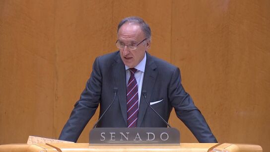El senador del PSOE Francisco Manuel Fajardo, en una intervenci&oacute;n