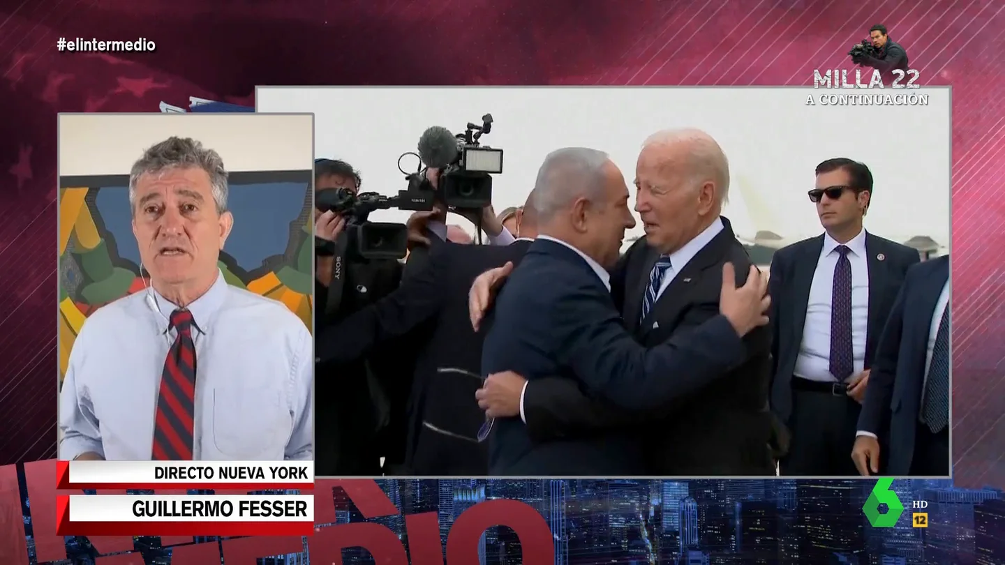 Guillermo Fesser, sobre la crítica de Biden a los ataques de Israel: "Lo condena mientras sigue enviando bombas de destrucción masiva" Guillermo Fesser, sobre la crítica de Biden a los ataques de Israel: "Lo condena mientras sigue enviando bombas de destrucción masiva"