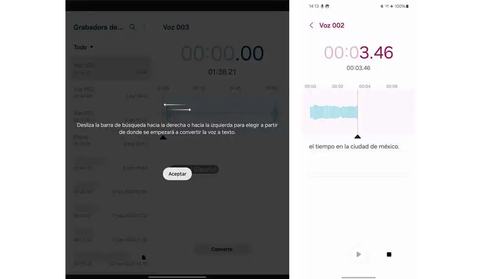 Transcribiendo notas de voz Transcribiendo notas de voz