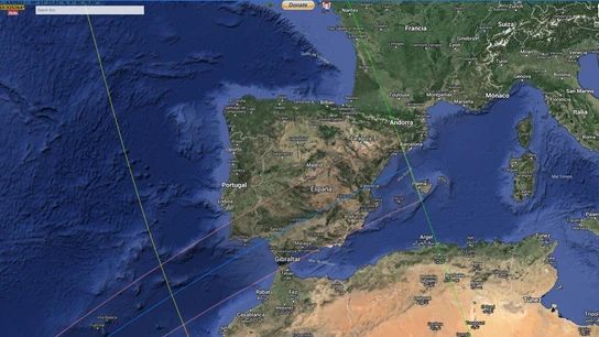 Franja en la que se podrá ver el eclipse solar anular de 2028 Franja en la que se podrá ver el eclipse solar anular de 2028