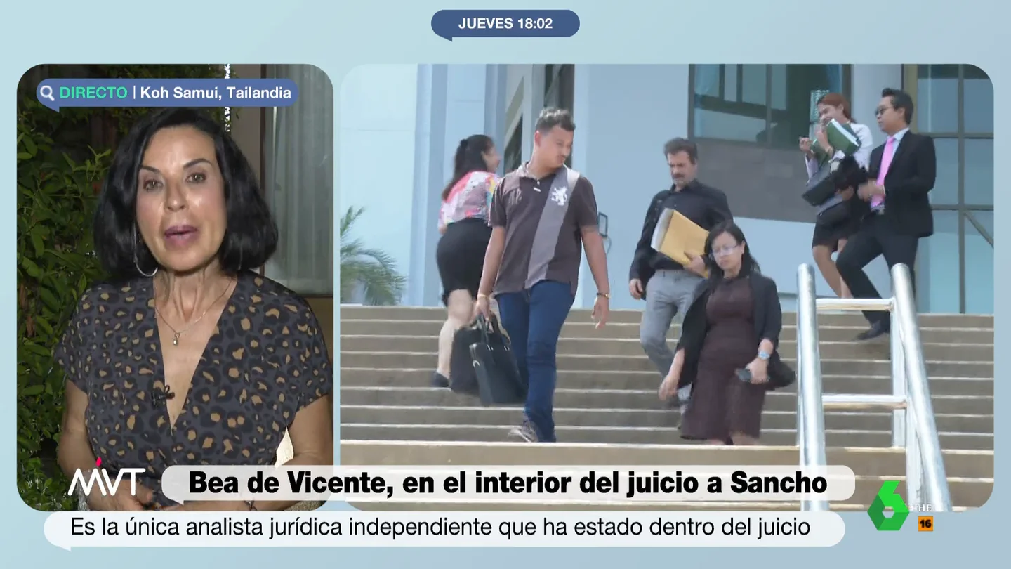 Bea de Vicente, la única analista independiente que ha entrado al juicio a Daniel Sancho: "He hablado con todas las partes" Bea de Vicente, la única analista independiente que ha entrado al juicio a Daniel Sancho: "He hablado con todas las partes"