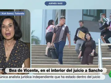 Bea de Vicente, la única analista independiente que ha entrado al juicio a Daniel Sancho: &quot;He hablado con todas las partes&quot;