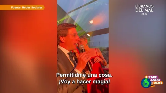 El guiño de José Luis Martínez-Almeida al Atlético de Madrid en su boda: "¡Voy a hacer magia!" El guiño de José Luis Martínez-Almeida al Atlético de Madrid en su boda: "¡Voy a hacer magia!"
