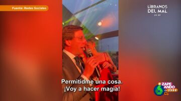 El guiño de José Luis Martínez-Almeida al Atlético de Madrid en su boda: "¡Voy a hacer magia!"