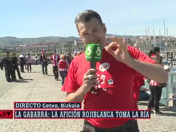 La euforia de Iñaki López con la Gabarra donde va a celebrarse el triunfo del Athletic de Bilbao: &quot;Amancio Ortega no tiene una embarcación así&quot;