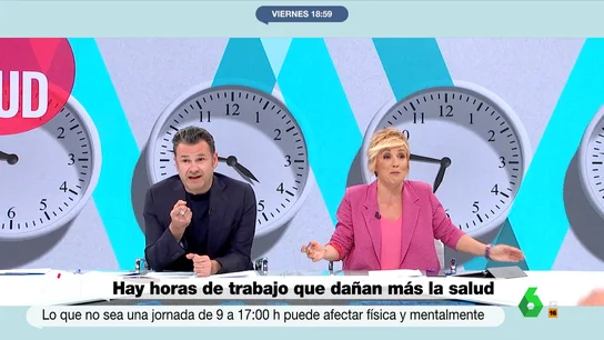 Trabajar antes de las nueve y más allá de las cinco de la tarde es perjudicial para la salud Trabajar antes de las nueve y más allá de las cinco de la tarde es perjudicial para la salud