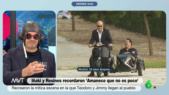 La surrealista recreación de Iñaki López y Antonio Resides de la mítica escena de Amanece que no es poco La surrealista recreación de Iñaki López y Antonio Resides de la mítica escena de Amanece que no es poco