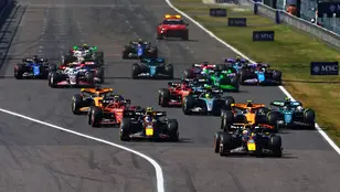 Salida del Gran Premio de Japón de Fórmula 1