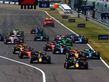 Salida del Gran Premio de Japón de Fórmula 1