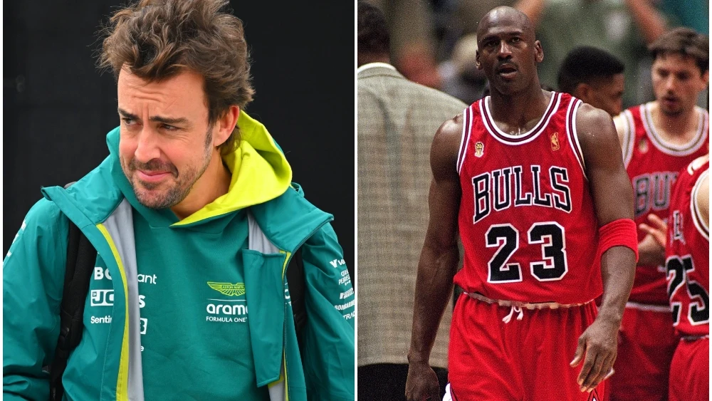 Fernando Alonso y Michael Jordan