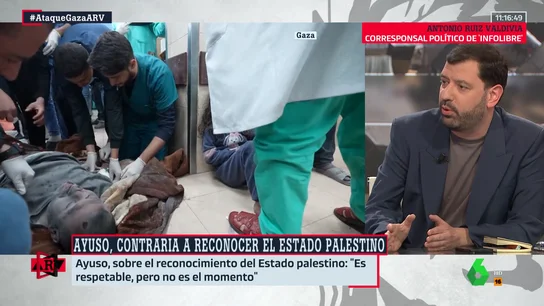 Valdivia tacha de "barbaridad" las palabras de Ayuso sobre Palestina: "Es incoherente con el PP y con la Historia" Valdivia tacha de "barbaridad" las palabras de Ayuso sobre Palestina: "Es incoherente con el PP y con la Historia"