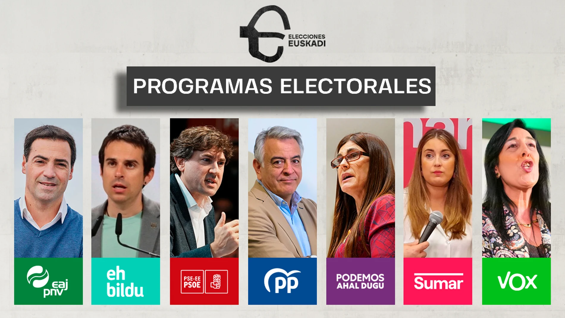 BUSCADOR | Consulta los programas electorales de todos los partidos que se presentan a las elecciones de Euskadi