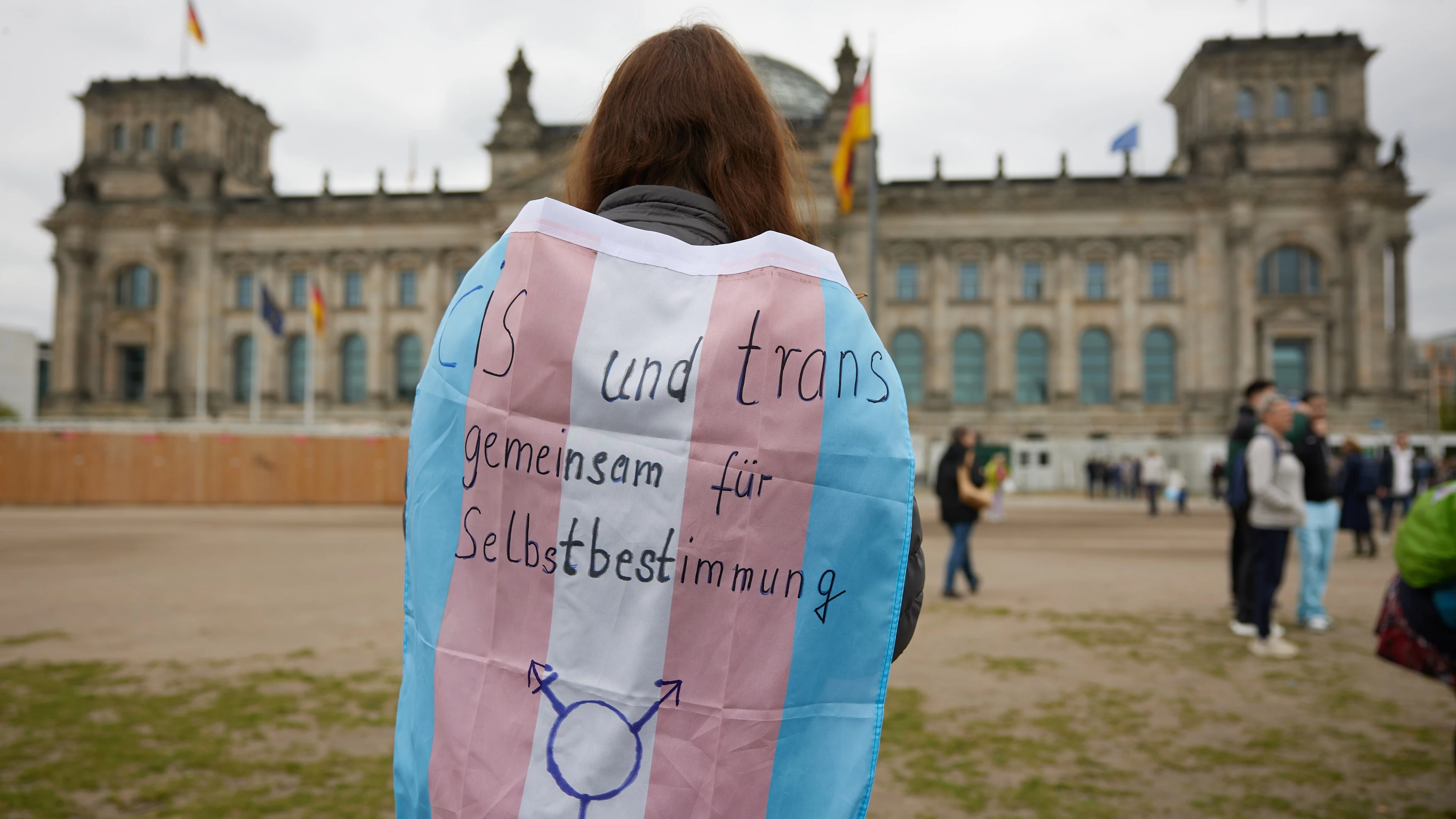 Concentración en apoyo de la ley de autodeterminación de género en Berlín.