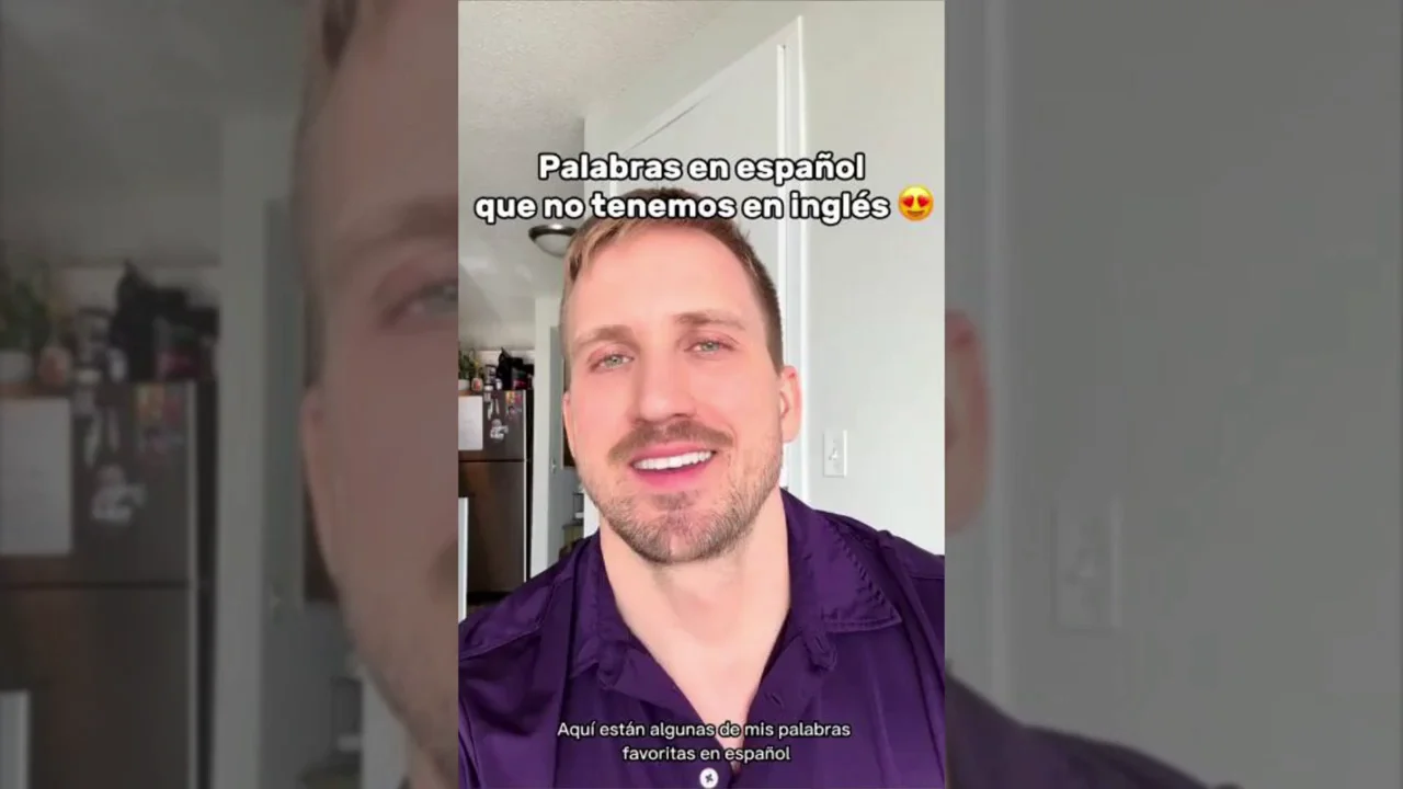 Un tiktoker ingl&eacute;s explica las palabras espa&ntilde;olas que no existen en su idioma: "Son mucho mejores"