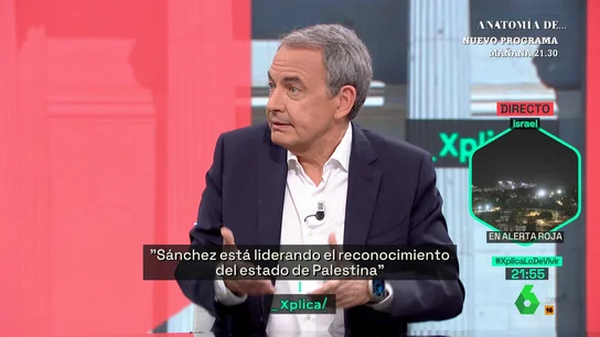 Zapatero reacciona a las palabras de Aznar sobre Palestina Zapatero reacciona a las palabras de Aznar sobre Palestina