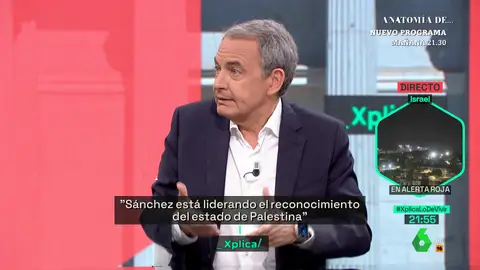Zapatero reacciona a las palabras de Aznar sobre Palestina