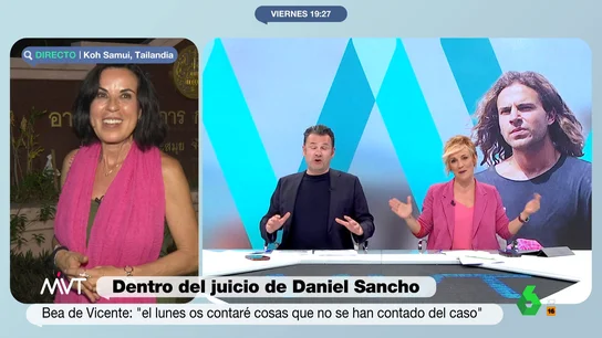 El 'dardo' de Cristina Pardo a Beatriz de Vicente por "estar sesiones maratonianas sin abrir la boca" en el juicio de Daniel Sancho: "No me lo creo" El 'dardo' de Cristina Pardo a Beatriz de Vicente por "estar sesiones maratonianas sin abrir la boca" en el juicio de Daniel Sancho: "No me lo creo"