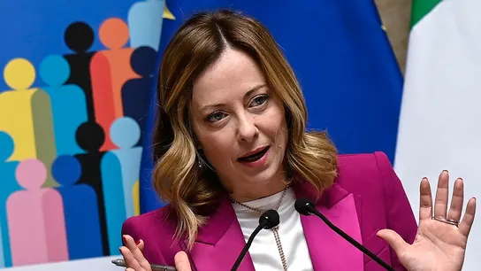 La primera ministra italiana, Giorgia Meloni, en una imagen de archivo La primera ministra italiana, Giorgia Meloni, en una imagen de archivo