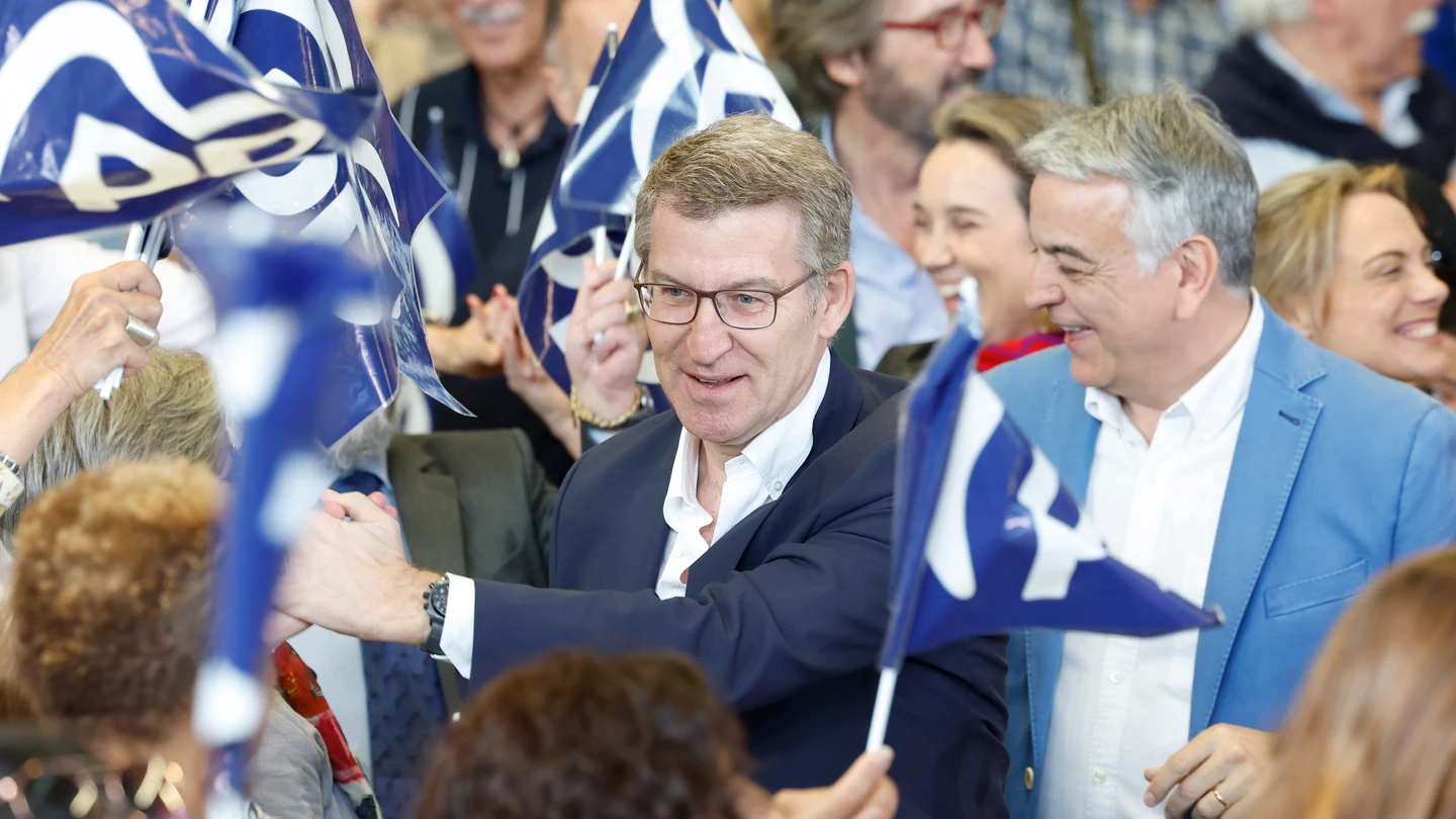 El presidente del PP, Alberto Núñez Feijóo, en un acto celebrado en Bilbao El presidente del PP, Alberto Núñez Feijóo, en un acto celebrado en Bilbao