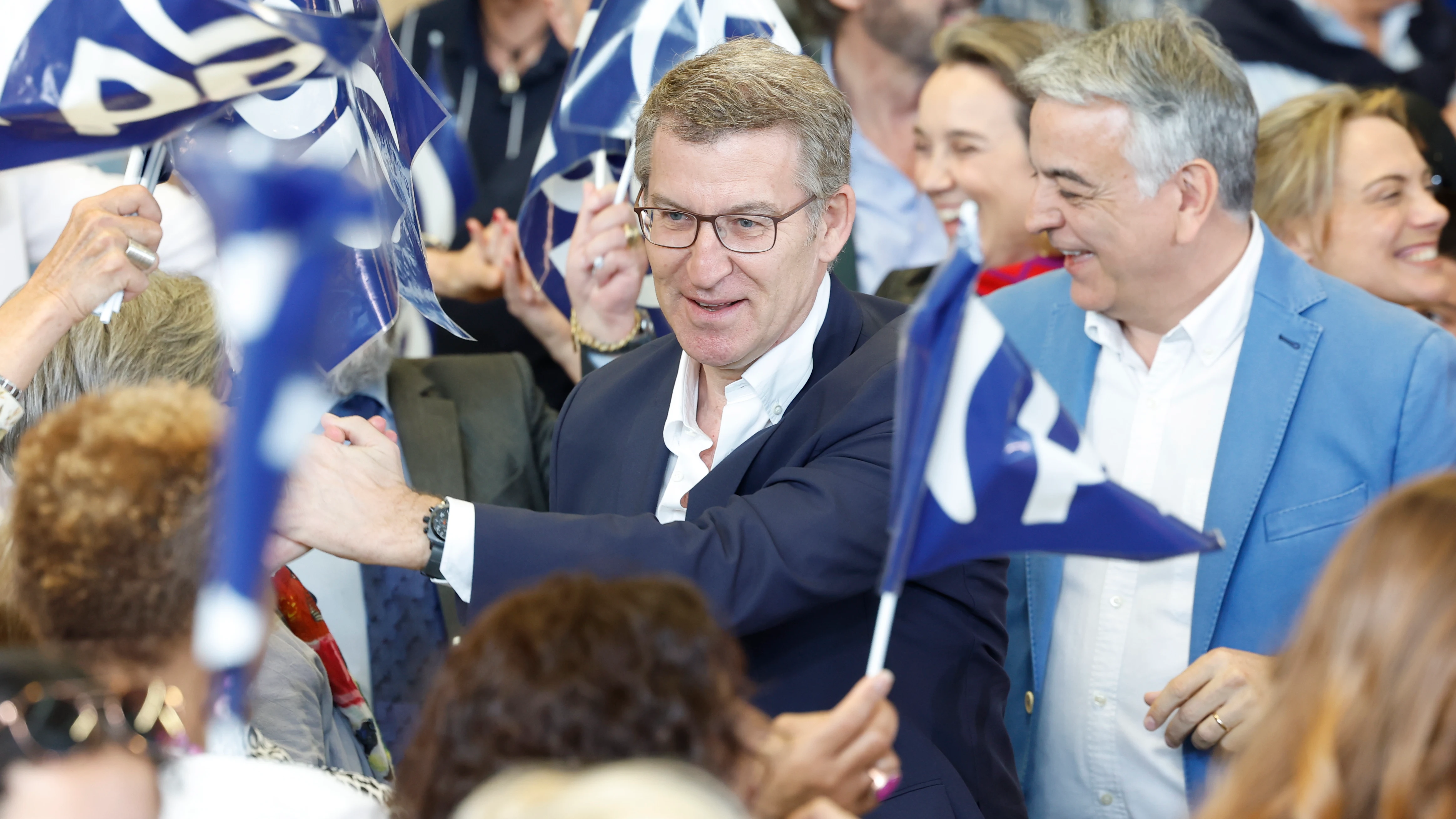 El presidente del PP, Alberto Núñez Feijóo, en un acto celebrado en Bilbao El presidente del PP, Alberto Núñez Feijóo, en un acto celebrado en Bilbao