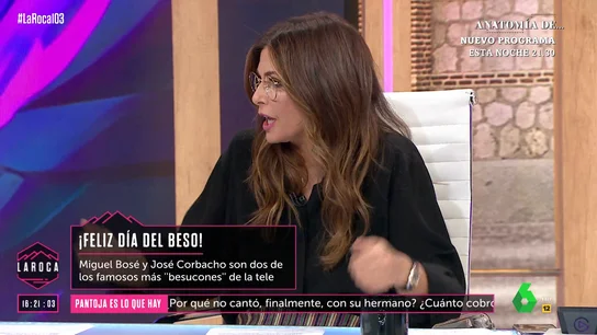 LA ROCA Nuria Roca recuerda su beso con Miguel Bosé en televisión LA ROCA Nuria Roca recuerda su beso con Miguel Bosé en televisión