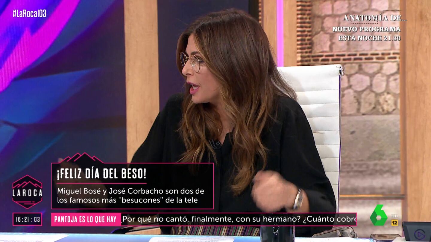 LA ROCA Nuria Roca recuerda su beso con Miguel Bos&eacute; en televisi&oacute;n