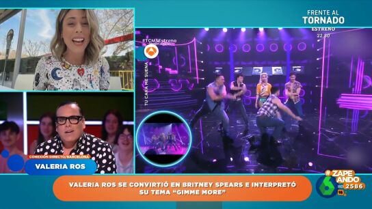 Valeria Ros define su actuaci&oacute;n en 'Tu cara me suena': "Era Britney en un momento de los malos"