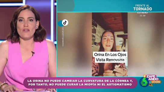 ¿Puede la orina curar los problemas de la vista? Boticaria García lo desmiente y advierte de los riesgos ¿Puede la orina curar los problemas de la vista? Boticaria García lo desmiente y advierte de los riesgos
