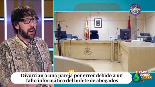 La duda de Quique Peinado ante el divorcio por error de una pareja: "¿Si se vuelven a casar les dan 15 días de vacaciones?" La duda de Quique Peinado ante el divorcio por error de una pareja: "¿Si se vuelven a casar les dan 15 días de vacaciones?"