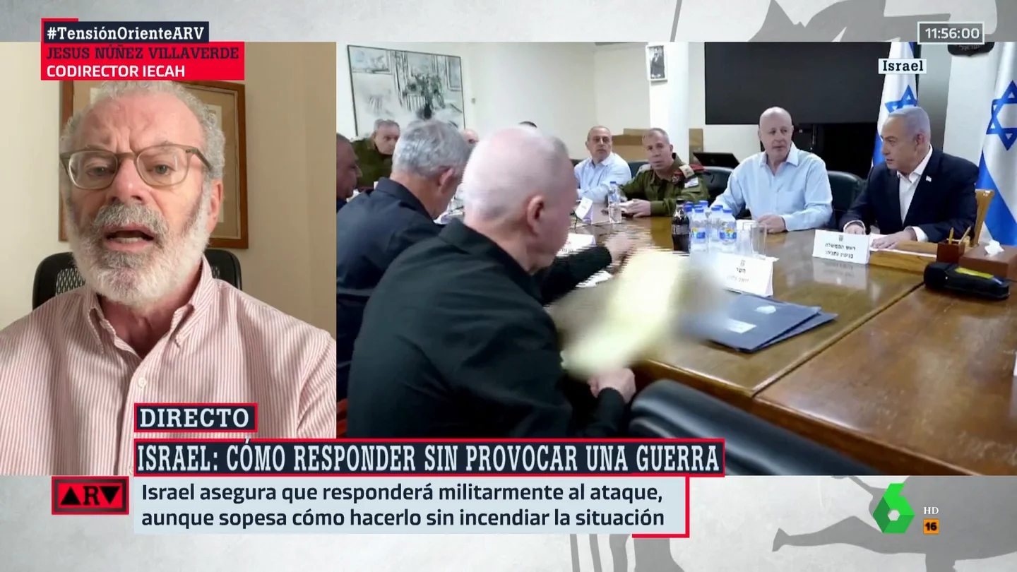 Núñez Villaverde explica cómo será la respuesta de Israel a Irán: "No habrá una confrontación de unidades terrestres" Núñez Villaverde explica cómo será la respuesta de Israel a Irán: "No habrá una confrontación de unidades terrestres"