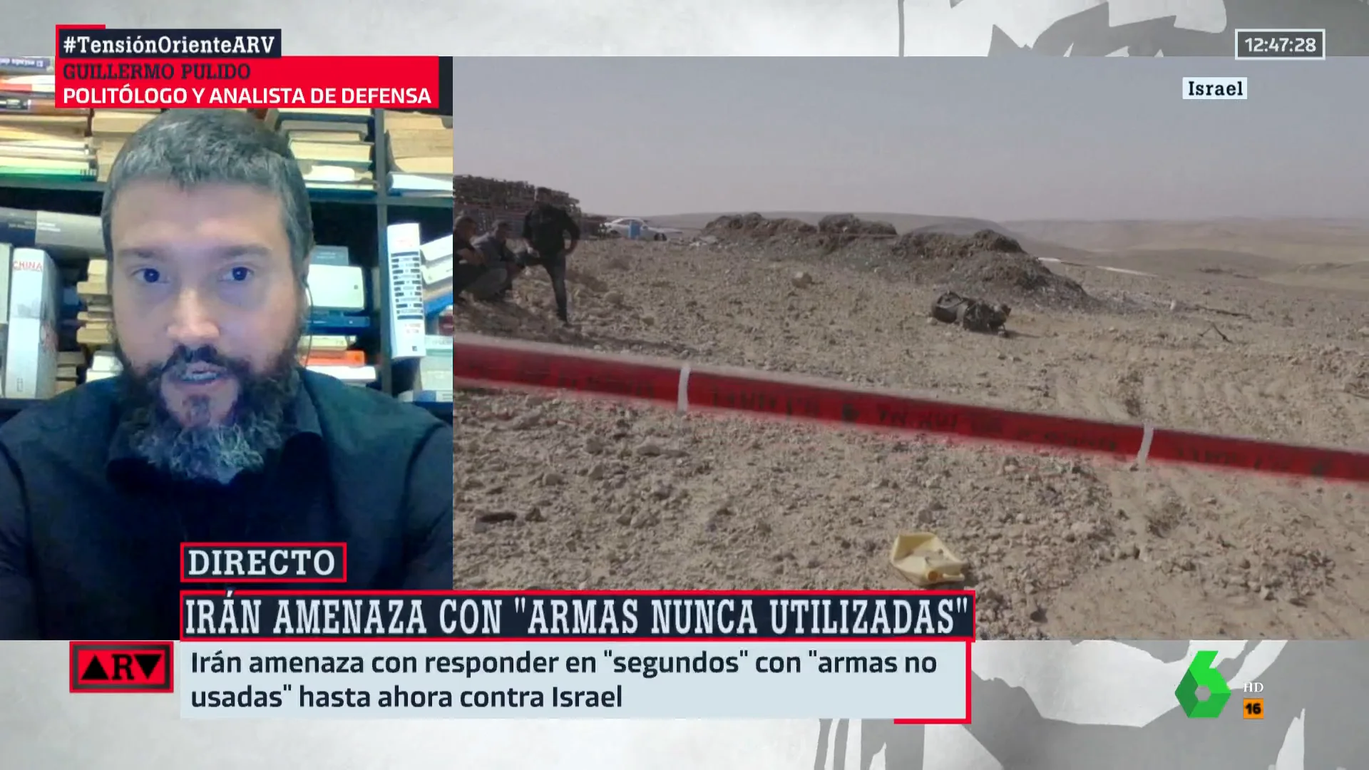 ARV- ¿Qué riesgo existe de que se produzca un ataque con armas nucleares por parte de Irán? Guillermo Pulido responde