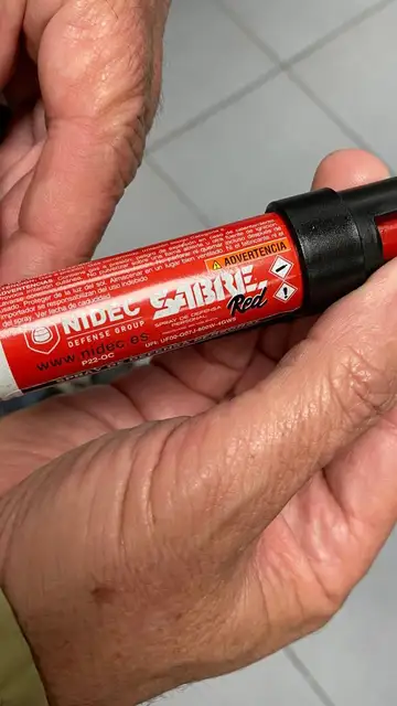 El espray de pimienta utilizado en el ataque contra Imanol Pradales El espray de pimienta utilizado en el ataque contra Imanol Pradales