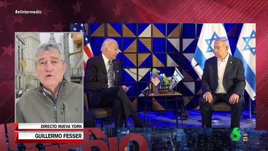 Guillermo Fesser, tajante sobre una posible entrada en guerra de EEUU en Oriente Próximo "A Biden no le interesa nada meterse en un conflicto cuando Trump va de antibelicista", comenta Guillermo Fesser, que en este vídeo analiza desde Nueva York cómo se ve en Estados Unidos el tenso conflicto entre Irán e Israel.