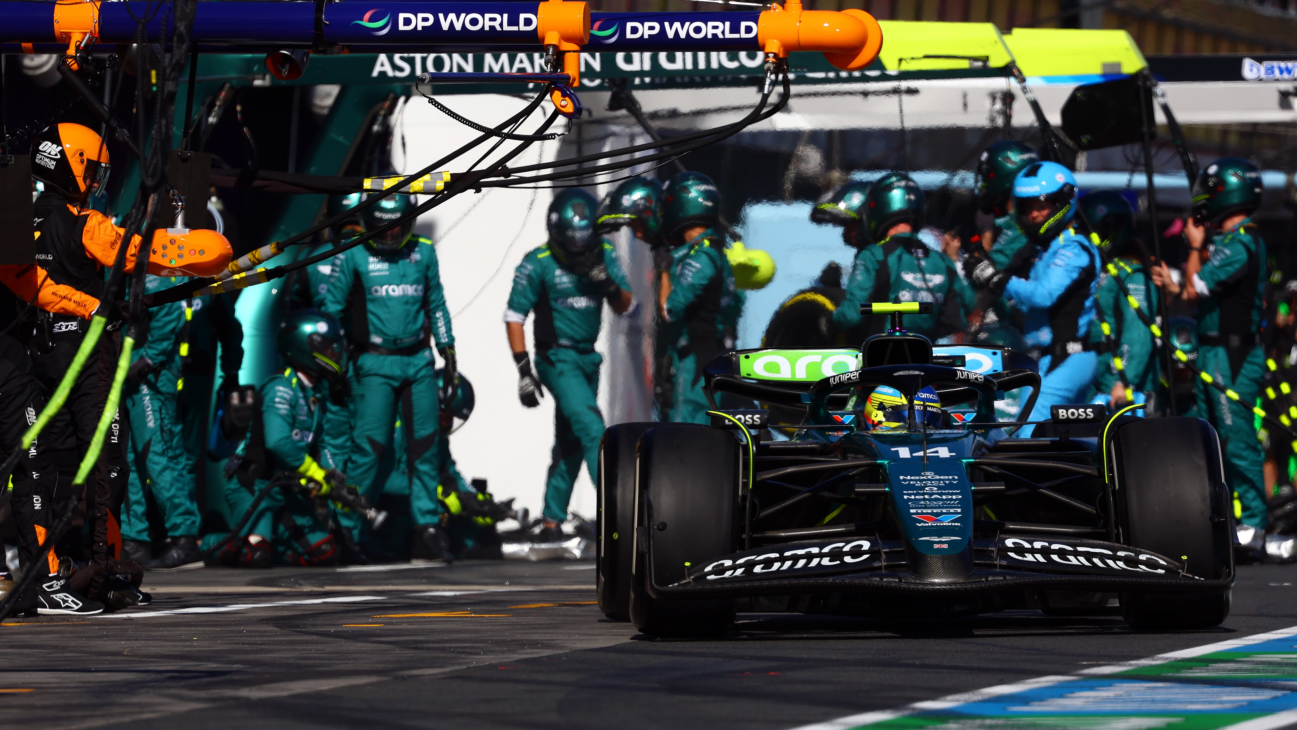 Parada de boxes de Fernando Alonso en el GP Australia