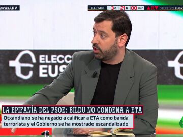 La reflexi&oacute;n de Valdivia sobre Bildu: "Arrasa entre los j&oacute;venes porque habla de los temas que interesan, pero deber&iacute;an condenar a ETA"