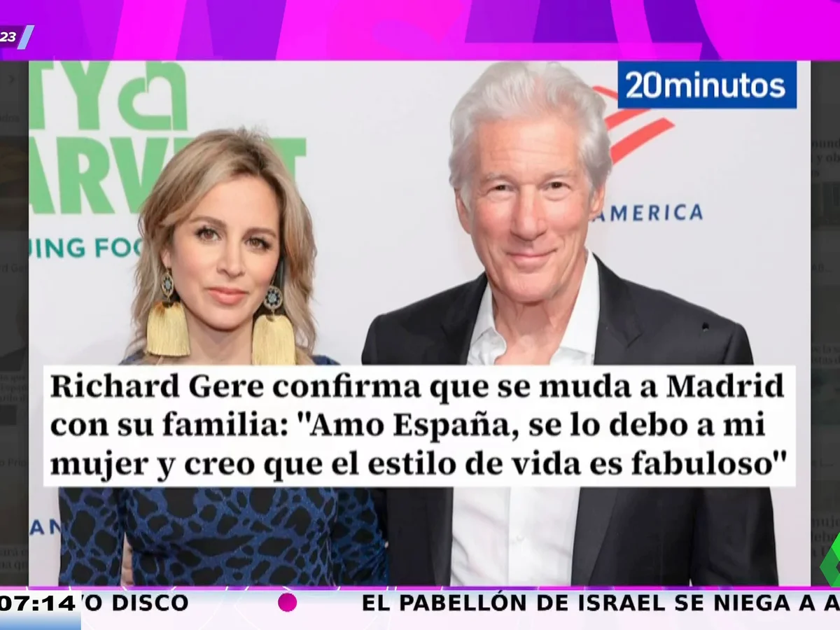 Richard Gere se muda definitivamente a Madrid: "Amo España y creo que vuestro estilo de vida es fabuloso"