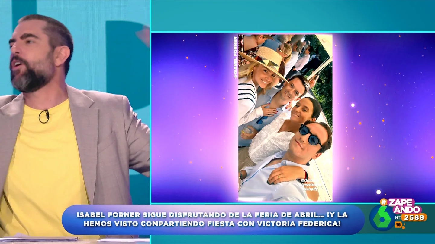 Los zapeadores alucinan al descubrir con quién ha coincidido Isabel Forner en la Feria de Abril Los zapeadores alucinan al descubrir con quién ha coincidido Isabel Forner en la Feria de Abril
