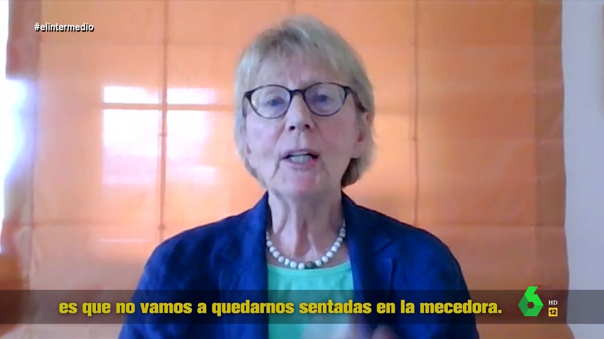 Elisabeth Stern, portavoz de Mayores por el clima, sobre su próximo objetivo: "No vamos a quedarnos sentadas en la mecedora"