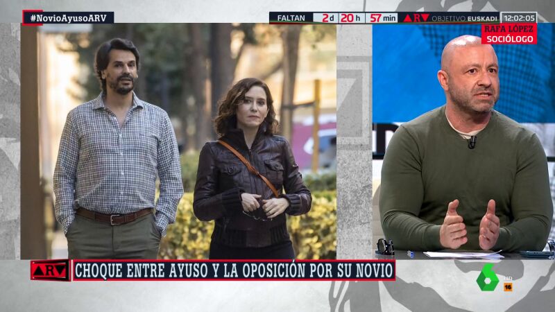 Rafa López, sobre el caso del novio de Ayuso: "No puede ser que sea un ciudadano particular a tiempo parcial"
