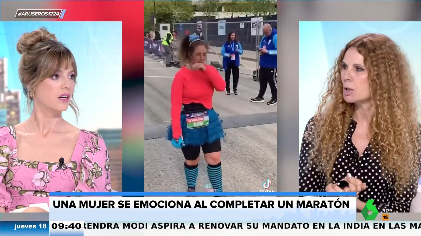 "Cuando acabé el maratón me tomé una cerveza, me pegué el homenaje": la impactante confesión de Angie Cárdenas tras ver un vídeo viral "Cuando acabé el maratón me tomé una cerveza, me pegué el homenaje": la impactante confesión de Angie Cárdenas tras ver un vídeo viral